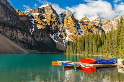 sunlight pierce through woods photo – Free Image on Unsplash Banff Photography, Lake Boats, Banff National Park Canada, Canada National Parks, Kayak Boats, Banff Canada, Mountains Travel, Lake Boat, Moraine Lake