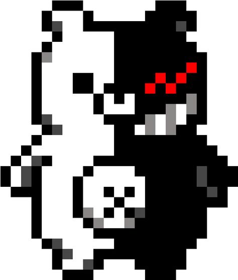 Danganronpa Monokuma, No Background, Art Png, Danganronpa, Png Image, Pixel Art, Resolution, For Free, Art