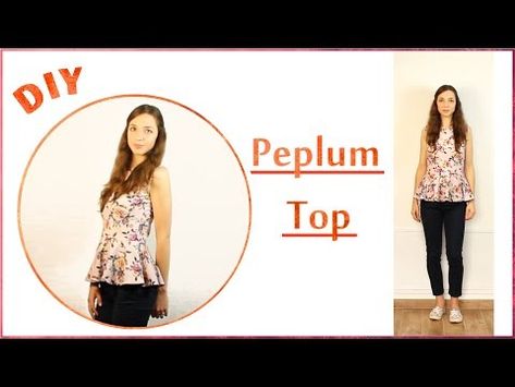 (4) DIY Peplum Top | Sew & Wear ep. 9 - YouTube Peplum Top Diy, Sewing Blouses, Shapes Images, Top Diy, Seam Allowance, How To Make Your, Peplum Top, Make Your Own, Sewing Projects