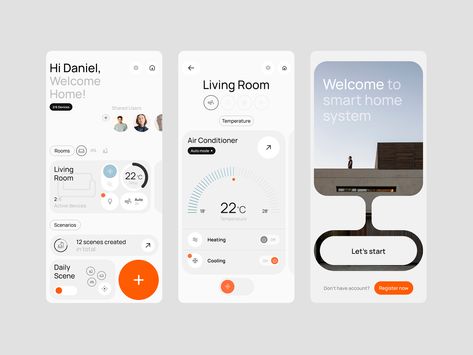 Smarthome App, Dashboard App, Ux App Design, Design Thinking Process, Design Home App, App Interface Design, Smart Home Devices, App Home, Home Devices