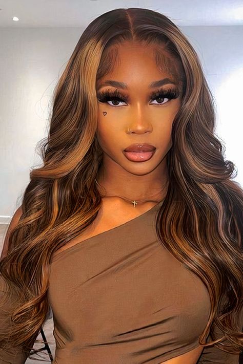 Bodywave Lacefront Wig, Fav Hairstyles, Blonde Body Wave, Body Wave Lace Front Wig, Highlight Hair, Highlight Wig, Wave Lace Front Wig, Birthday Hairstyles, Deep Wave Hairstyles