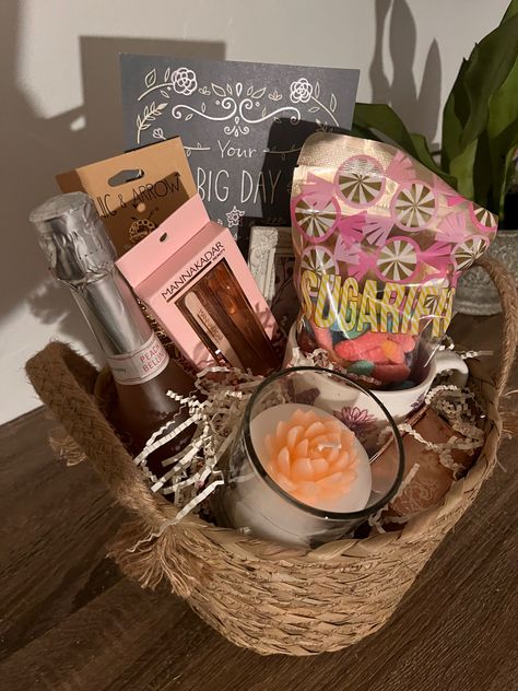 For her basket #pink #bride #giftforher #giftideas #basket Bachelorette Gift Basket, Bachelorette Gift Baskets, Pink Gift Ideas, Bachelorette Gift, Pink Bride, Bachelorette Gifts, Pink Gifts, Gift Basket, Gift Baskets