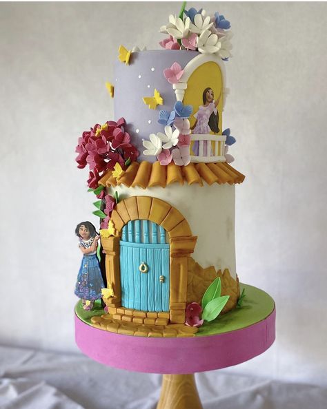 Encanto Birthday Cake Ideas, Encanto Cake Ideas, Encanto Birthday Cake, Best Cake Ideas, Princess Party Cake, Princess Theme Cake, Encanto Cake, Girls First Birthday Cake, Encanto Birthday