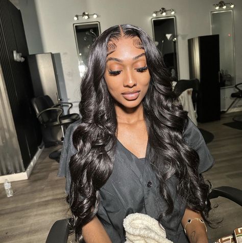 Messy Edges On Wig, Middle Part With Curls, David East, Bombshell Curls, Hairstyles List, Frontal Wig Hairstyles, Hair Color Streaks, Quick Weave Hairstyles, Sew Ins