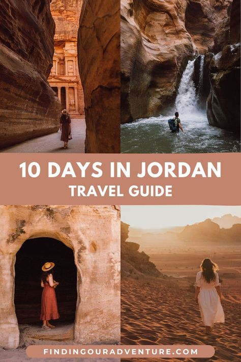 This guide will share the more undiscovered parts, and lesser-known spots in Jordan sharing hidden gems that we knew little about before setting off to this jewel in the Middle East. Our ultimate 10-day Jordan itinerary is a detailed travel guide for adventure, hiking, ancient wonders, nature, must-visit sights and uncovering the path less travelled 🐪🌴 Jordan Itinerary, Travel Motivation, Jordan Travel, Adventure Hiking, Bucket List Destinations, Nature Adventure, Uk Travel, The Middle East, Travel Goals