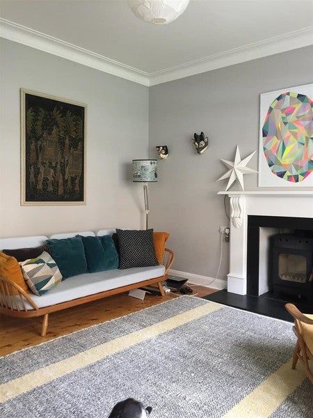 Dimpse Farrow And Ball, Farrow And Ball Dimpse, Cornforth White Living Room, Cornforth White, Farrow And Ball, Best Paint Colors, Living Room Flooring, Living Room Diy, Living Room Grey