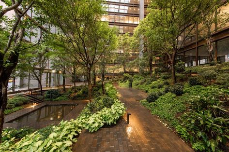 Atrium Garden, Brick Pathway, Ford Foundation, Urban Forest, Landscape Architecture Design, Garden Pathway, Interior Garden, Green Roof, Garden Spaces