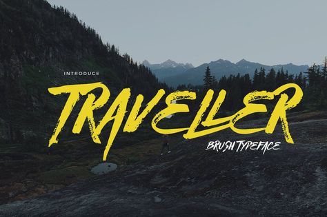 Traveller by celciusdesigns on Envato Elements Adventure Font, Blog Headlines, Typographic Quote, Wall Text, Brush Font, Handwriting Fonts, Baker Street, Envato Elements, Creative Sketches