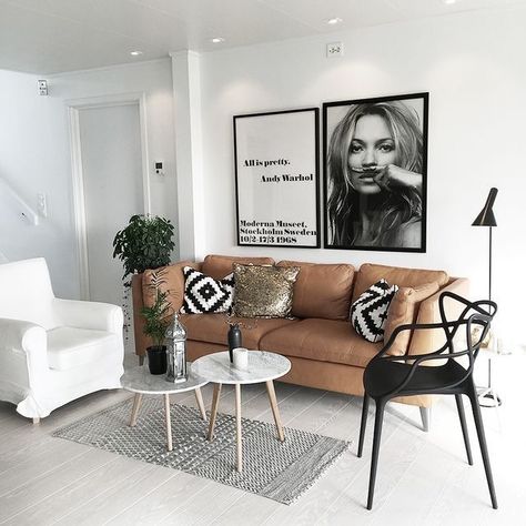 Apartemen Studio, Scandinavian Design Living Room, Living Room Scandinavian, Dream Decor, Living Room Inspiration, Apartment Living, 인테리어 디자인, Home Fashion, Where The Heart Is