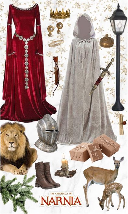 Winter at Narnia Outfit | ShopLook Narnia Wardrobe Aesthetic, Narnia Costume Ideas, Narnia Dresses Inspiration, Narnia Aesthetic Outfit, Narnian Clothes, Narnia Inspired Outfits, Chronicles Of Narnia Costume, Narnia Cosplay, Narnia Clothes