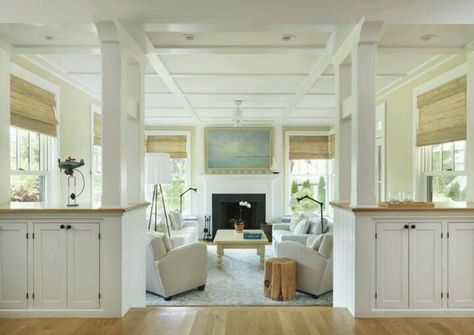 http://www.houzz.com/ideabooks/7341968/list/Drop-In-on-a-Hot-Comeback-With-a-Sunken-Living-Room Step Down Living Room, Sunken Room, Muskoka Room, Wall Dividers, Half Walls, Sunken Living Room, Sitting Rooms, Room Addition, Garage Remodel