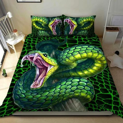 Cotton Bed Sheets, Fresh Sheets, Green Snake, Cotton Bedsheets, Matching Design, Premium Bedding, Soft Bedding, Personalized Bedding, Kona Cotton