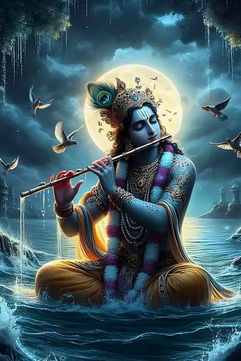 Lord Vishnu Images Hd, Shri Krishna Hd Wallpaper, Hey Krishna, Divine Illustration, Krishna Dp, Beautiful Images Hd, Krishna Artwork, Divine Spirituality, Photos Of Lord Krishna