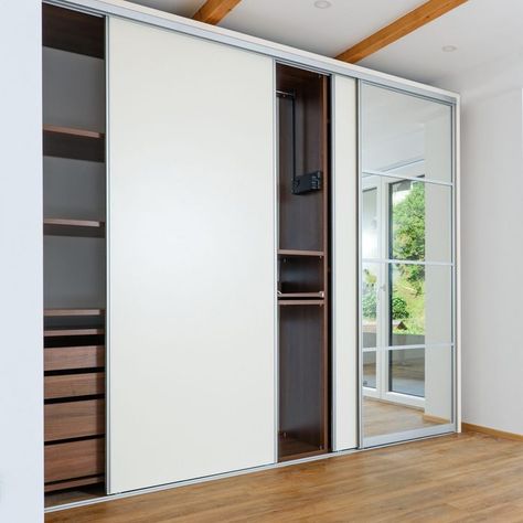 Closet Door Alternatives, Closet Door Alternative, Wardrobe Sliding Doors, Small Closet Room, Curtains For Closet Doors, Closet Door Ideas, Door Alternatives, French Closet Doors, Wardrobe Sliding