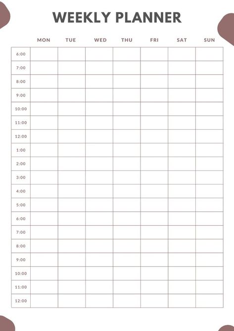 Weekly Planner Study Plan Template, Student Planner Organization, Study Schedule Template, Get Some Rest, Assignment Planner, Study Planner Printable, Work And Study, Bible Study Printables, Time Schedule