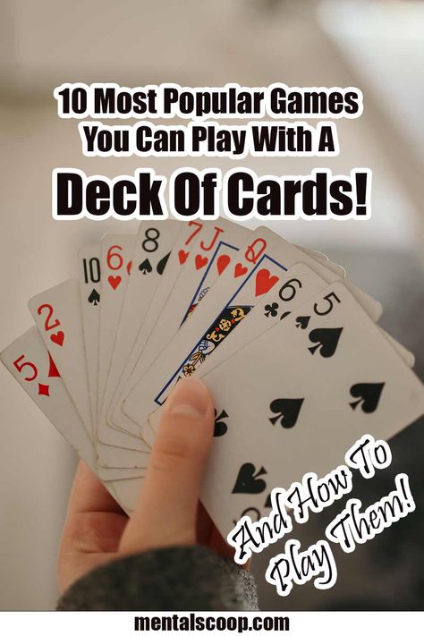 10 Most Popular Games You Can Play With A Deck Of Cards And How To Play Them! - Mental Scoop Spades Card Game, Family Games To Play, A Deck Of Cards, Classic Card Games, Family Card Games, Fun Card Games, Fun Christmas Games, Christmas Games For Family, Playing Card Games