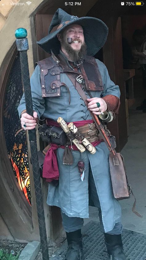 Ren Fair Male Outfit, Rennaisance Outfits Male, Ren Faire Blacksmith, Male Wizard Outfit, Ren Faire Wizard Male, Male Druid Costume, Warlock Outfit Male, Rem Faire Outfit Men, Men’s Renn Faire Costume