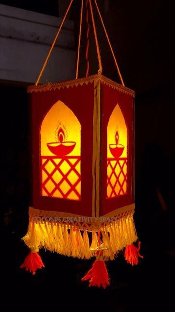 Handmade Kandil For Diwali, Diy Lanterns Diwali, Lantern Ideas Paper, Lantern Diy Diwali, Creative Lantern Ideas For Diwali, Diwali Decor With Paper, Akashkandil Designs, Small Kandil For Diwali Diy, Cardboard Rangoli Designs Diy