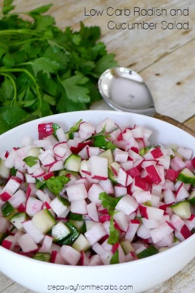 Cucumber Diet, Radish Recipes, Soup Appetizers, Radish Salad, Low Carb Salad, Cucumber Recipes Salad, Low Carb Side Dishes, Cucumber Recipes, Keto Side Dishes