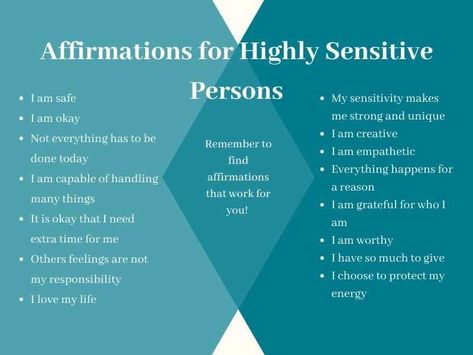 Highly Sensitive Person Traits, Empath Traits, Bulleted List, List Of Affirmations, Sensitive Person, Show Yourself, Highly Sensitive People, Highly Sensitive Person, Sensitive People