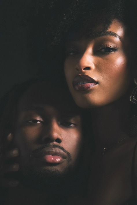 Couple Photoshoot Black People, Engagement Photos Ideas Black Couples, Intimacy Photos, Black Couple Photoshoot, Pre Wedding Photo Ideas, Black Couple Aesthetic, Studio Interview, Engagement Photo Shoot Poses, Hard Launch