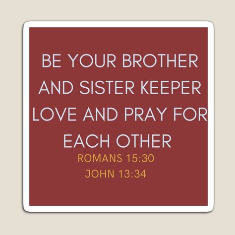 Get my art printed on awesome products. Support me at Redbubble #RBandME: https://www.redbubble.com/i/magnet/Be-your-brother-sister-keeper-by-2BAPoet/58816465.TBCTK?asc=u Brothers Keeper, Sister Keeper, Yellow Letters, Brother And Sister, A Background, Brother Sister, Donuts, Awesome Products, Online Store