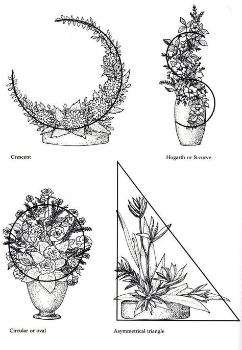 Traditional Line Mass // Shippan Point Garden Club Line Mass Flower Arrangements, Creative Line Design Floral Arrangement, Traditional Line Mass Floral Design, Floral Mechanics, Flowers In Vases, Arreglos Ikebana, Floral Designs Arrangements, Floristry Design, Line Art Flowers