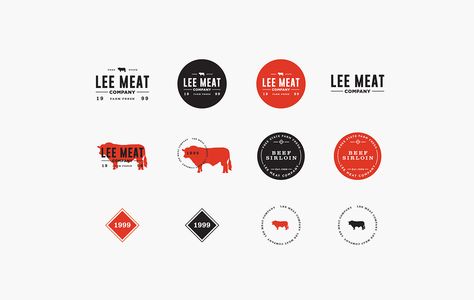 Lee Meat Co on Behance Butcher Logo, Meat Branding, Meat Logo, Design Cibo, Meat Delivery, Meat Products, Organic Meat, Butcher Shop, Free State