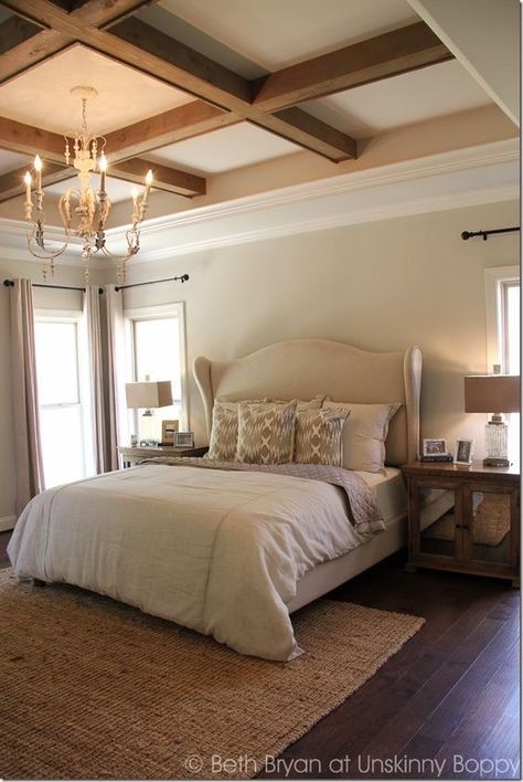 Gerrard Builders, Bedroom Tray Ceiling, Tray Ceiling Bedroom, Tray Ceiling Ideas, Tan Walls, Beautiful Bedrooms Master, American Craftsman, Bedroom False Ceiling Design, Ceiling Ideas