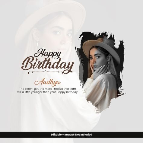 Birthday Graphics Design Ideas, Happy Birthday Psd Photoshop, Happy Birthday To Me Post, Happy Birthday Creative Ads, Creative Birthday Poster Design, Birthday Wishes Poster Design, Birthday Graphic Design Ideas, Happy Birthday Design Art, Happy Birthday Graphic Design Poster