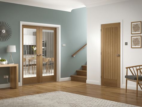 Interior Doors 101 - how to choose the right interior doors Temporary Room Dividers, Internal Glazed Doors, Office Room Dividers, Oak French Doors, Internal Oak Doors, Fabric Room Dividers, Glass Room Divider, French Patio, Internal Glass Doors