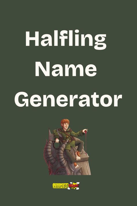 halfling name generator Dnd Halfling Names, Dnd Name Ideas, Halfling Dnd, Dnd Names, Dnd Halfling, Character Making, Fantasy Names, Female Names, Name Generator