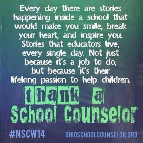 Thank a Counselor Counselor Appreciation Quotes, School Counselor Quotes, Counselor Appreciation Week, Counselor Quotes, National School Counseling Week, School Counseling Week, Counselor Appreciation, Quotes School, Guidance Counseling