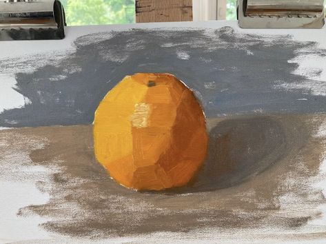 How To Paint Round Forms Using This Simple Technique - Virtual Art Academy How To Paint Still Life, Basic Oil Painting, Fruit Still Life Painting, Oil Painting Basics, Painting Basics, Practice Painting, Simple Oil Painting, Low Poly Character, Oil Painting Lessons