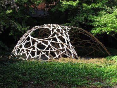 Reciprocal Roof, Reciprocal Frame, Wooden Pavilion, Dome Building, Earthship Home, Wood Architecture, Space Frame, Timber Structure, Natural Building