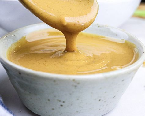 PB2 Peanut Sauce Almond Butter Dressing, Cheap Lazy Vegan, Butter Dressing, Vegan Dips, Lazy Vegan, Vegan Salad Dressing, Peanut Sauce Recipe, Vegan Dressing, Starch Solution