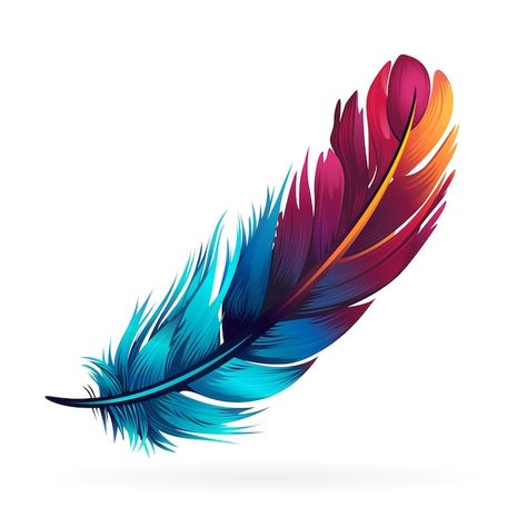 Watercolor abstract feather isolated on ... | Premium Vector #Freepik #vector #watercolor-feather #art #feather-illustration #object Feathers Illustration, Peacock Feather Art, Abstract Feather, Feather Illustration, Feather Logo, Feather Drawing, Parrot Feather, Native Tattoos, Feather Vector