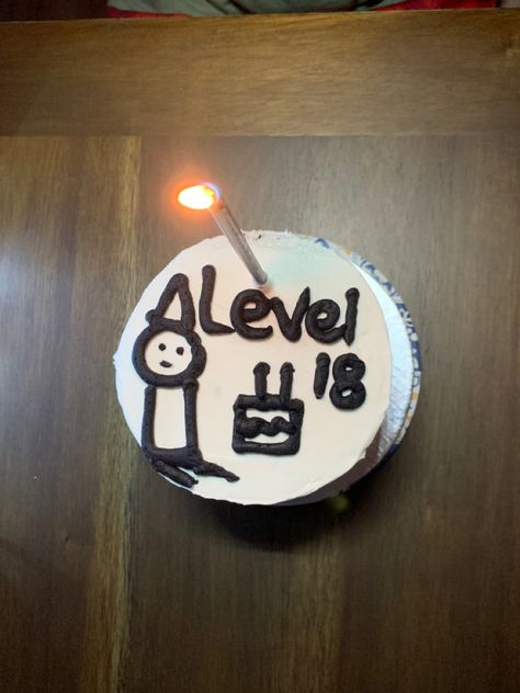 Cake, birthday, birthday cake, 18th birthday, aesthetic, clean, line art, stickman, cute, simple cakes Stickman Birthday Cake, 18th Birthday Cake Simple, 18th Birthday For Boys, Aesthetic 18th Birthday Cake, Cute Simple Cakes, 18th Birthday Cake Boys, Birthday Cake 18th Birthday, 18th Birthday Cake For Guys, 18th Birthday Aesthetic