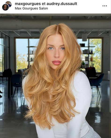 Hair Fair, Strawberry Blonde Hair Color, Strawberry Hair, Golden Blonde Hair, Honey Blonde Hair, Strawberry Blonde Hair, Blonde Hair Inspiration, Pretty Hair Color, Winter Hair Color