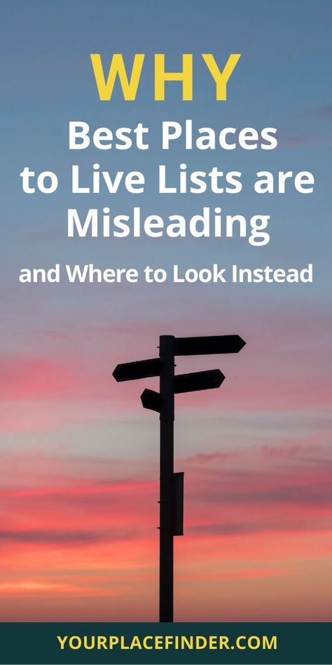 Find out why those best places to live lists are so misleading and what to focus on instead when you’re considering where to move in this article from my blog! #yourplacefinder #midlifewomen #emptynest #locationindependence #freedom #laptoplifestyle #remotework #futureofwork #wheretomove #therightplacetolive #bestplacetolive Moving Tools, Retirement Money, Places To Live, Empty Nest, Laptop Lifestyle, Place To Live, Life Plan, Best Places To Live, Money Matters