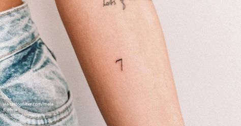 Number Tattoo Wrist Simple, 7 Finger Tattoo, 7 Font Number Tattoo, Tattoo 7 Number Design, Tiny 7 Tattoo, Number 7 Tattoo Design Fonts, 70 Times 7 Tattoo, 7 Number Tattoo, 5 Tattoo Number