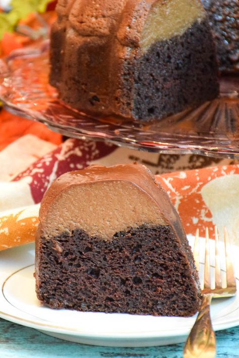 Triple Chocolate Mousse Cake - Grumpy's Honeybunch Triple Chocolate Mousse Cake, Chocolate Mousse Cake Recipe, Triple Chocolate Cake, Chocolate Mousse Cake, Dark Chocolate Cakes, Triple Chocolate, Chocolate Cake Mixes, Mousse Cake, Chocolate Mousse