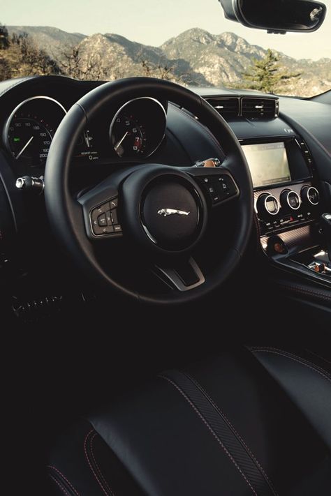 artoftheautomobile: Jaguar F-Type R Coupe via MotorTrend Jaguar Suv, Jaguar Auto, Jaguar Xkr, Car Wheels Diy, Wheel Decor, Car Wheels Rims, Luxury Car Interior, Austin Mini, Jaguar F Type