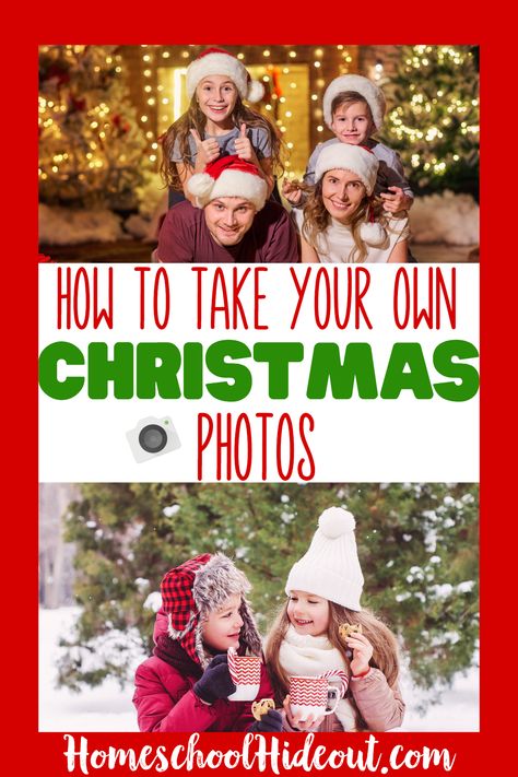 Save money and  take killer DIY Christmas family photos!  #holiday #photos #DIYphotography #christmasdiy Diy Christmas Pictures Family, Diy Christmas Family Photo, Diy Christmas Photos, Fun Family Christmas Photos, Christmas Pictures Family, Diy Christmas Photoshoot, Diy Christmas Pictures, Diy Christmas Photo, Christmas Family Photoshoot