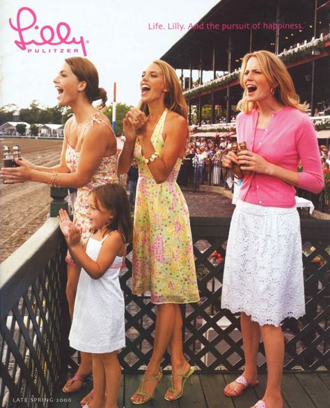 Kentucky Derby Aesthetic, 2006 Fashion, Lilly Pulitzer Outfits, Lilly Pulitzer Prints, Kelly In The City, Native Gardens, Girls Trips, Derby Outfits, Preppy Women