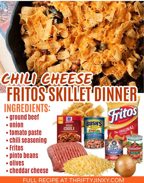 Chili And Fritos, Frito Recipes Easy Dinners, Fritos Recipe, Frito Recipe, Frito Pie Recipe, Frito Chili, Chili Cheese Fritos, Dorito Casserole, Chili Cheese Dips