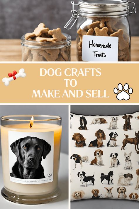 Dog Crafts To Make And Sell – Waggy Tales Dog Related Crafts To Sell, Dog Themed Crafts To Sell, Dog Crafts To Sell, Diy Dog Stuff To Sell, Dog Themed Crafts, Diy Dog Gifts, Diy Christmas Crafts To Sell, Treat Business, Dog Craft