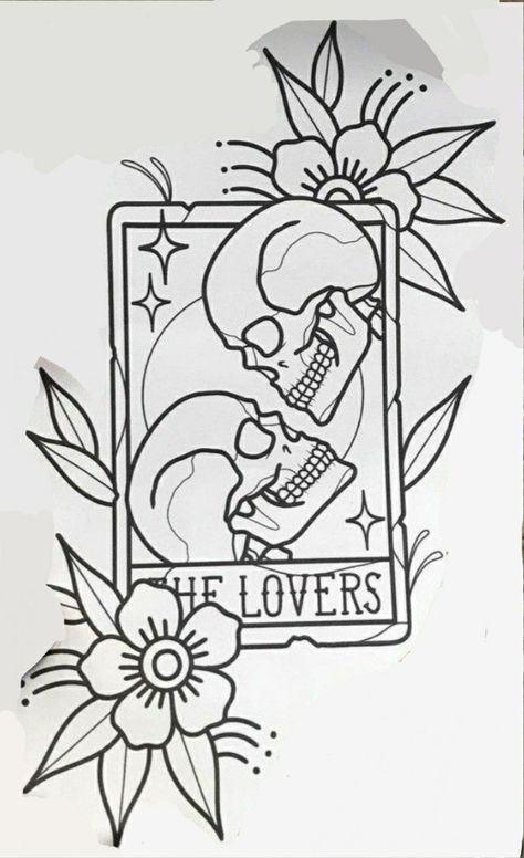 Tarot Card Tattoo, Card Tattoo Designs, Arte Doodle, Tattoo Outline Drawing, My Person, Tattoo Stencil Outline, Card Tattoo, Beautiful Story, Tattoo Art Drawings