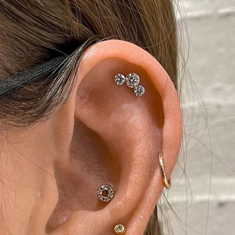 Ear Curation, Helix Piercing, Helix, Diamonds, On Instagram, Quick Saves, Instagram