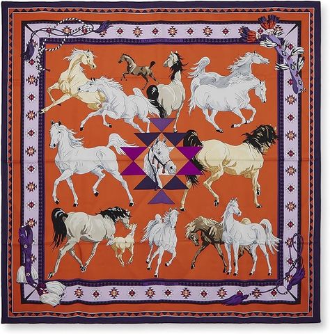 Amazon.com: Hermès, Pre-Loved Purple & Multicolor 'Les Chevaux Qataris' Silk Scarf 90, Purple : Luxury Stores Purple Pumpkin, Luxury Scarves, Paris Theme, Hermes Scarf, Hand Roll, Care Tag, Silk Twill, Egift Card, Scarf Shawl